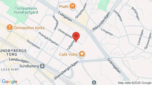 Lägenheter till salu i Sundbyberg - kort over placeringen