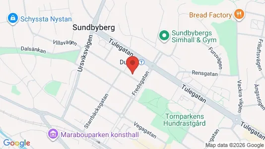 Lägenheter till salu i Sundbyberg - kort over placeringen