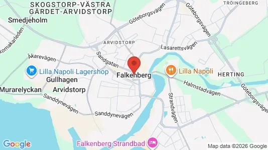 Fritidshus till salu i Falkenberg - kort over placeringen