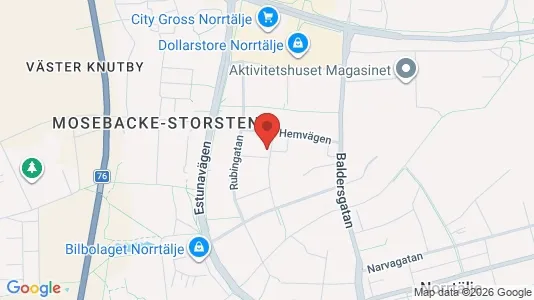 Lägenheter att hyra i Norrtälje - kort over placeringen