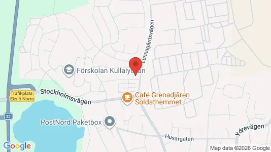 Lägenheter att hyra i Eksjö - kort over placeringen