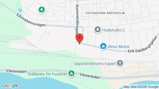 Lägenheter att hyra i Ystad - kort over placeringen