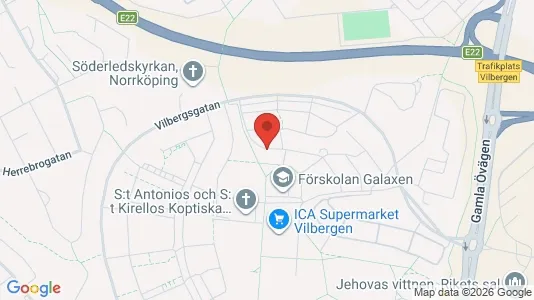 Lägenheter att hyra i Norrköping - kort over placeringen