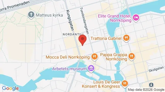 Lägenheter att hyra i Norrköping - kort over placeringen