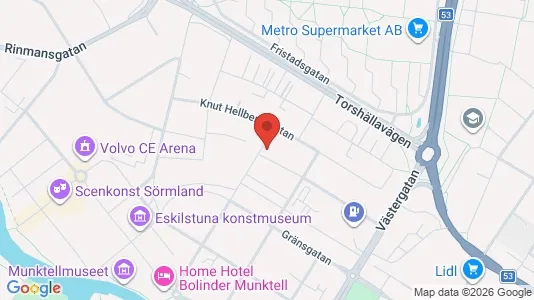 Lägenheter att hyra i Eskilstuna - kort over placeringen