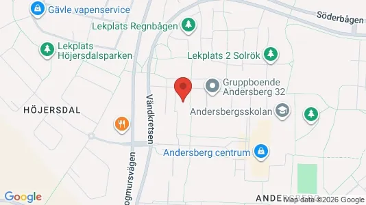 Lägenheter att hyra i Gävle - kort over placeringen