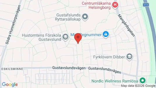 Bostadsrätter till salu i Helsingborg - kort over placeringen
