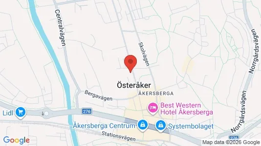Lägenheter att hyra i Österåker - kort over placeringen