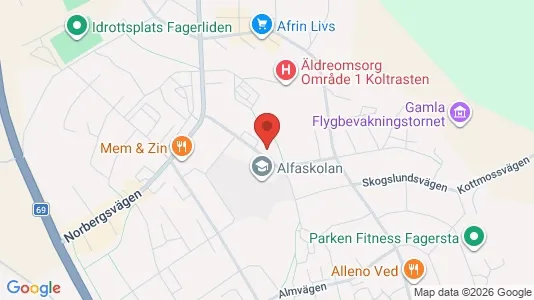 Lägenheter att hyra i Fagersta - kort over placeringen