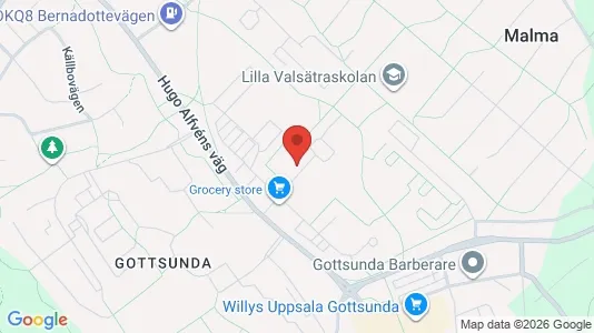 Lägenheter att hyra i Uppsala - kort over placeringen