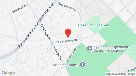 Studentbostäder att hyra i Uppsala - kort over placeringen