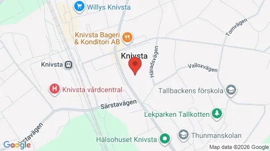 Lägenheter att hyra i Knivsta - kort over placeringen