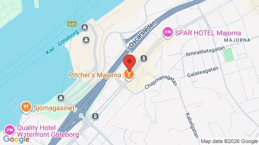 Lägenheter att hyra i Majorna-Linné - kort over placeringen