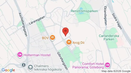 Lägenheter att hyra i Johanneberg - kort over placeringen