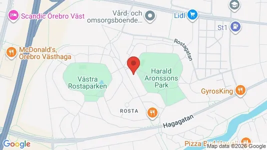 Lägenheter att hyra i Örebro - kort over placeringen