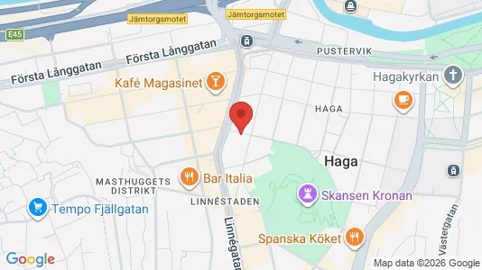 Lägenheter att hyra i Göteborg Centrum - kort over placeringen