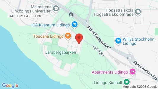 Lägenheter att hyra i Lidingö - kort over placeringen