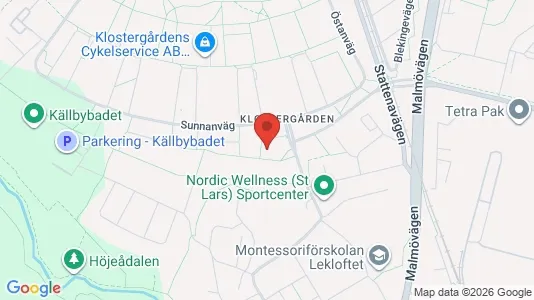 Lägenheter att hyra i Lund - kort over placeringen