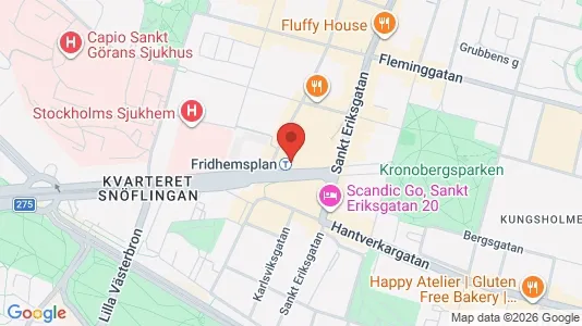 Lägenheter att hyra i Kungsholmen - kort over placeringen