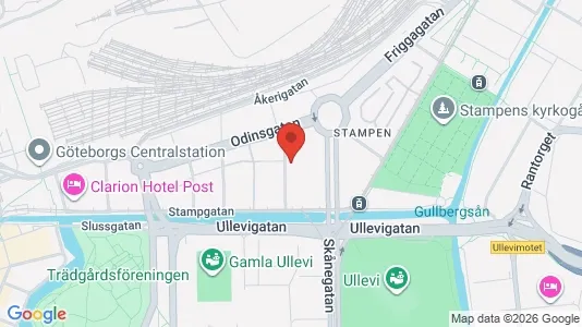 Lägenheter att hyra i Göteborg Centrum - kort over placeringen