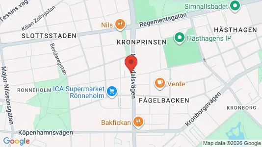 Lägenheter att hyra i Malmö Centrum - kort over placeringen