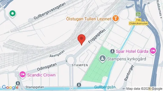 Lägenheter att hyra i Göteborg Centrum - kort over placeringen