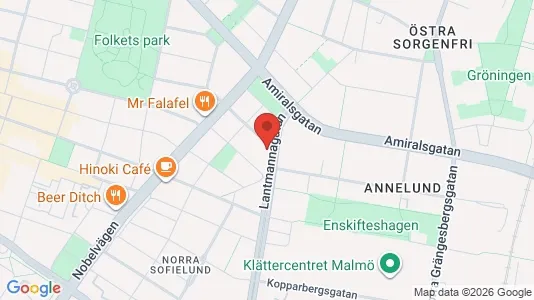 Lägenheter att hyra i Malmö Centrum - kort over placeringen