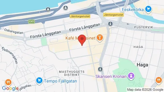 Lägenheter att hyra i Göteborg Centrum - kort over placeringen