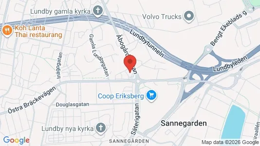Lägenheter att hyra i Västra hisingen - kort over placeringen