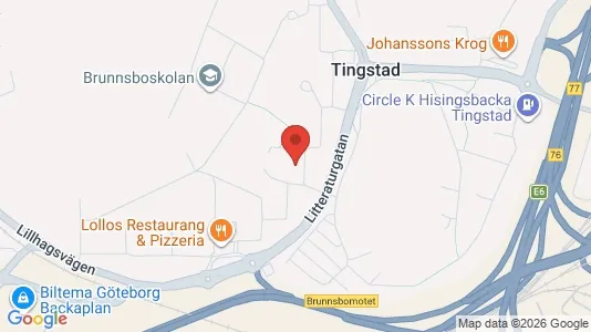 Lägenheter att hyra i Norra hisingen - kort over placeringen