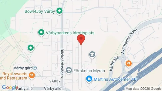 Lägenheter att hyra i Huddinge - kort over placeringen