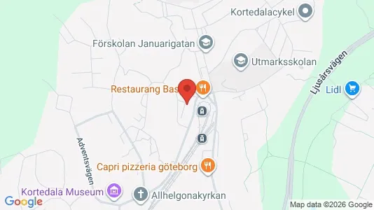 Lägenheter att hyra i Göteborg Östra - kort over placeringen