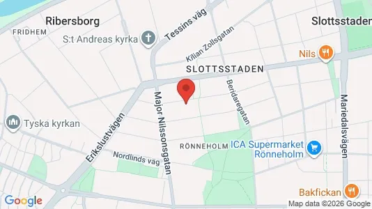 Lägenheter att hyra i Malmö Centrum - kort over placeringen