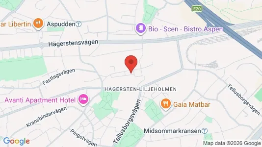 Lägenheter att hyra i Söderort - kort over placeringen