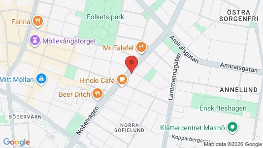 Lägenheter att hyra i Malmö Centrum - kort over placeringen