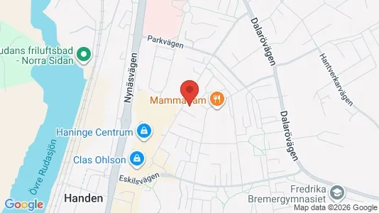 Lägenheter att hyra i Haninge - kort over placeringen
