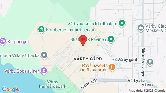 Lägenheter att hyra i Huddinge - kort over placeringen