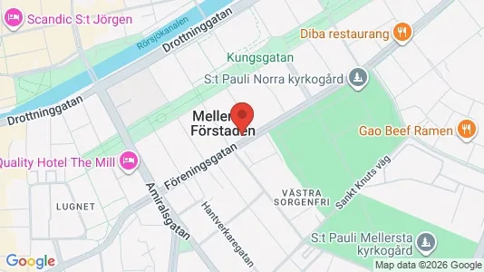 Lägenheter att hyra i Malmö Centrum - kort over placeringen