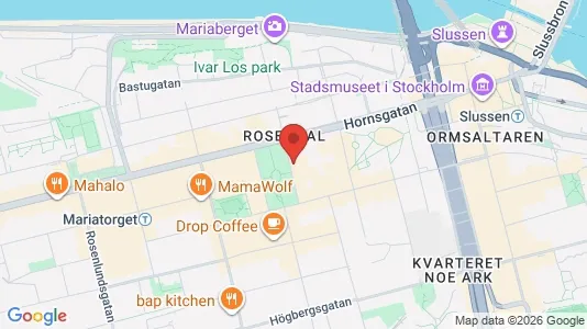 Lägenheter att hyra i Södermalm - kort over placeringen