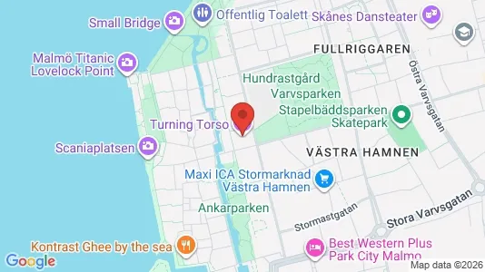 Lägenheter att hyra i Malmö Centrum - kort over placeringen