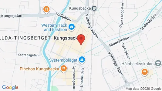 Lägenheter att hyra i Kungsbacka - kort over placeringen