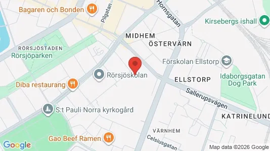 Lägenheter att hyra i Malmö Centrum - kort over placeringen