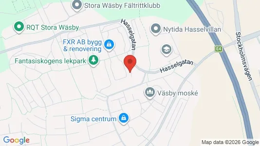 Lägenheter att hyra i Upplands Väsby - kort over placeringen
