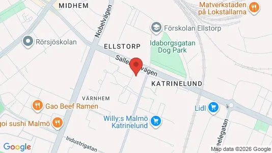 Lägenheter att hyra i Malmö Centrum - kort over placeringen
