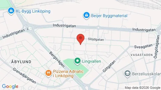 Lägenheter att hyra i Linköping - kort over placeringen