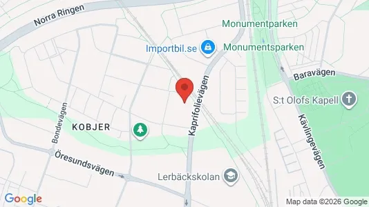 Lägenheter att hyra i Lund - kort over placeringen