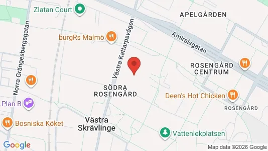 Lägenheter att hyra i Rosengård - kort over placeringen