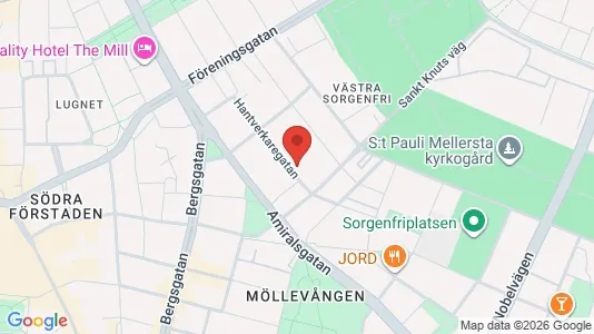 Lägenheter att hyra i Malmö Centrum - kort over placeringen