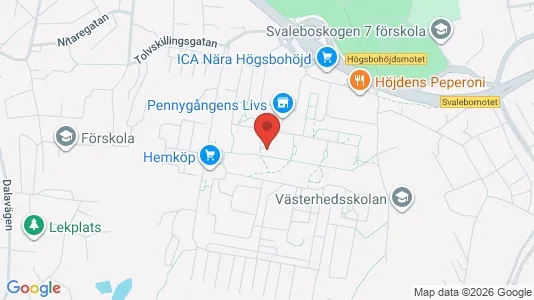 Lägenheter att hyra i Majorna-Linné - kort over placeringen