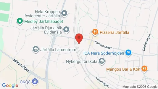 Lägenheter att hyra i Järfälla - kort over placeringen